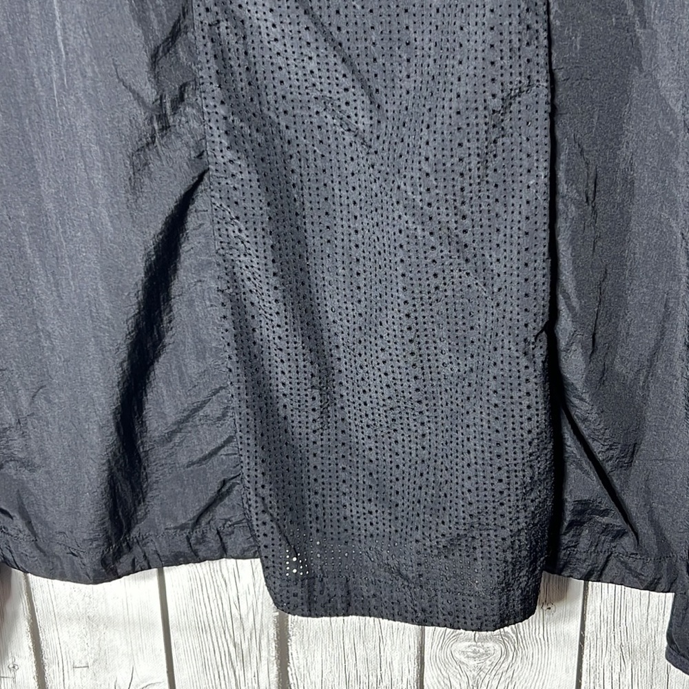 Fabletics Black Zip Up Windbreaker Jacket Size Xl - image 6